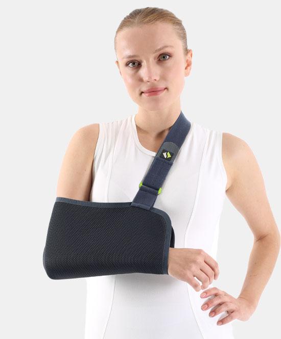 Бандаж косынка для поддержки руки сетчатый Ersamed SL-01F S - фото 5