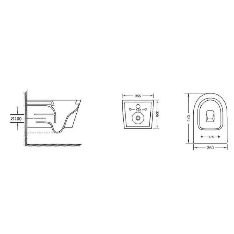 Унітаз підвісний MIXXUS BEVEL-0303-T3 система змиву TORNADO 3.0 MI6703 485x360x365 мм (2726891078) - фото 2 Унітаз підвісний MIXXUS BEVEL-0303-T3 система змиву TORNADO 3.0 MI6703 485x360x365 мм (2726891078) - фото 2