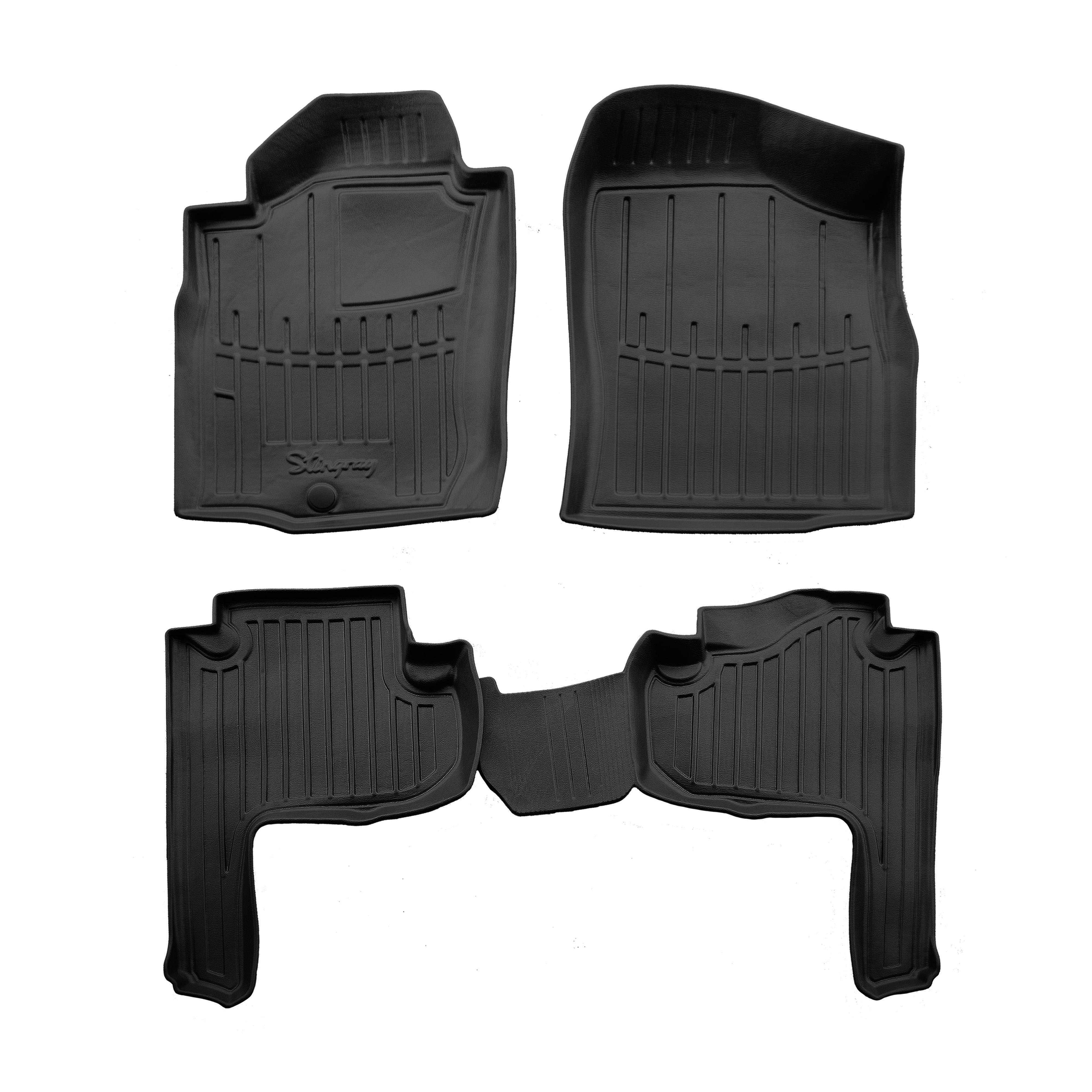 Коврики Stingray 3D для Toyota Land Cruiser 90 Prado полиуретан 4 шт. Черный (158655)