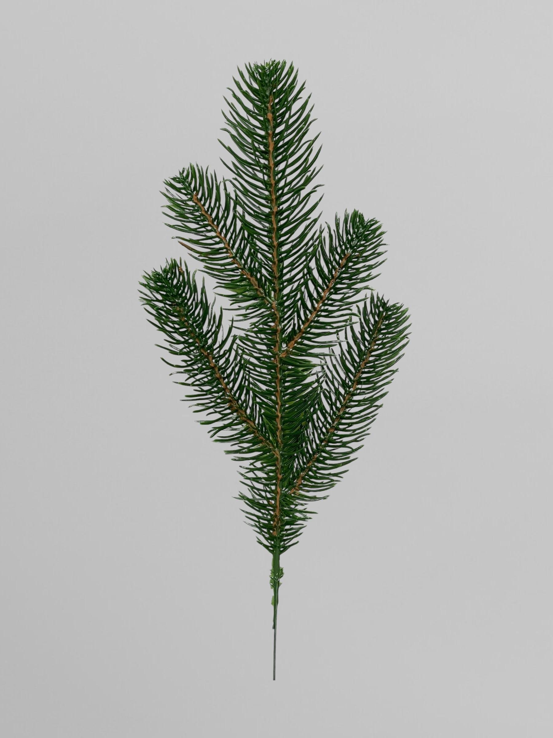 Искусственная ветка елки литая Lux 33 см Зеленый (Н03003)