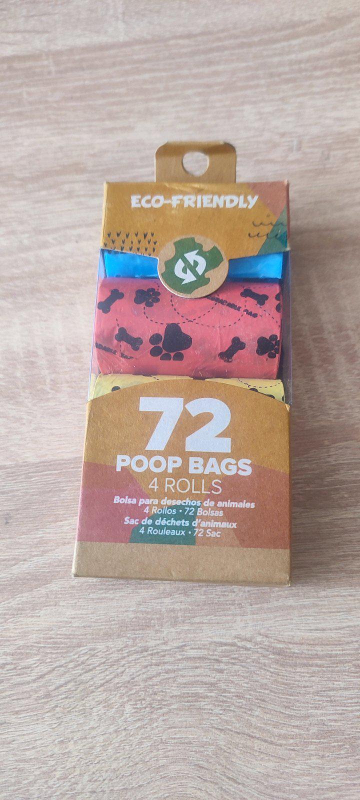Эко-пакеты для уборки за собаками 72 пакета и диспенсер для пакетов - фото 5