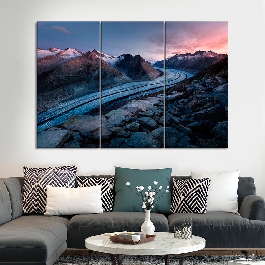 Картина природа Река на севере 156x100 см (A1148-3)