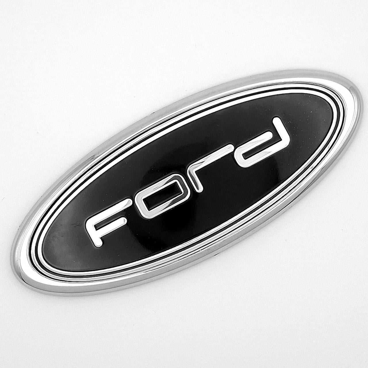 Эмблема Ford new style 114х45 мм Хром/Черный (2798155607)