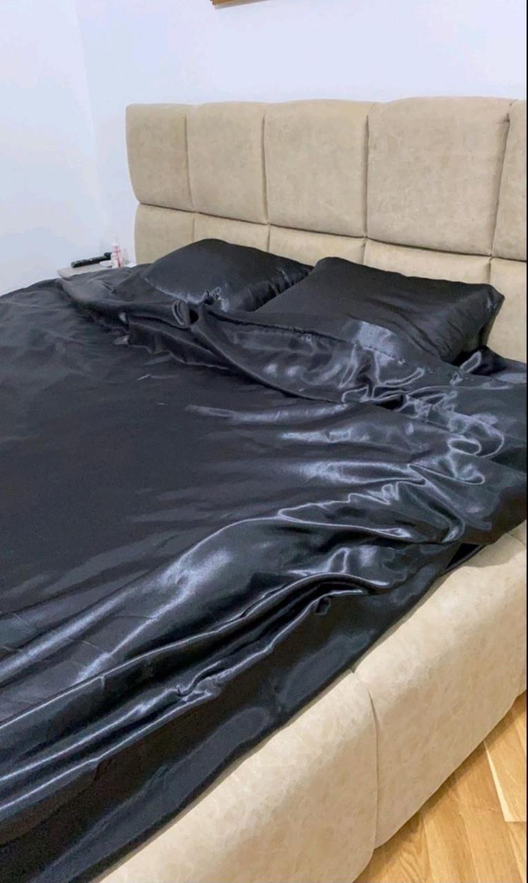 Комплект постельного белья Moka Textile евро и дополнительные 2 наволочки 50х70 см/70х70 см Черный/Синий (2392427024) - фото 4 Комплект постельного белья Moka Textile евро и дополнительные 2 наволочки 50х70 см/70х70 см Черный/Синий (2392427024) - фото 4