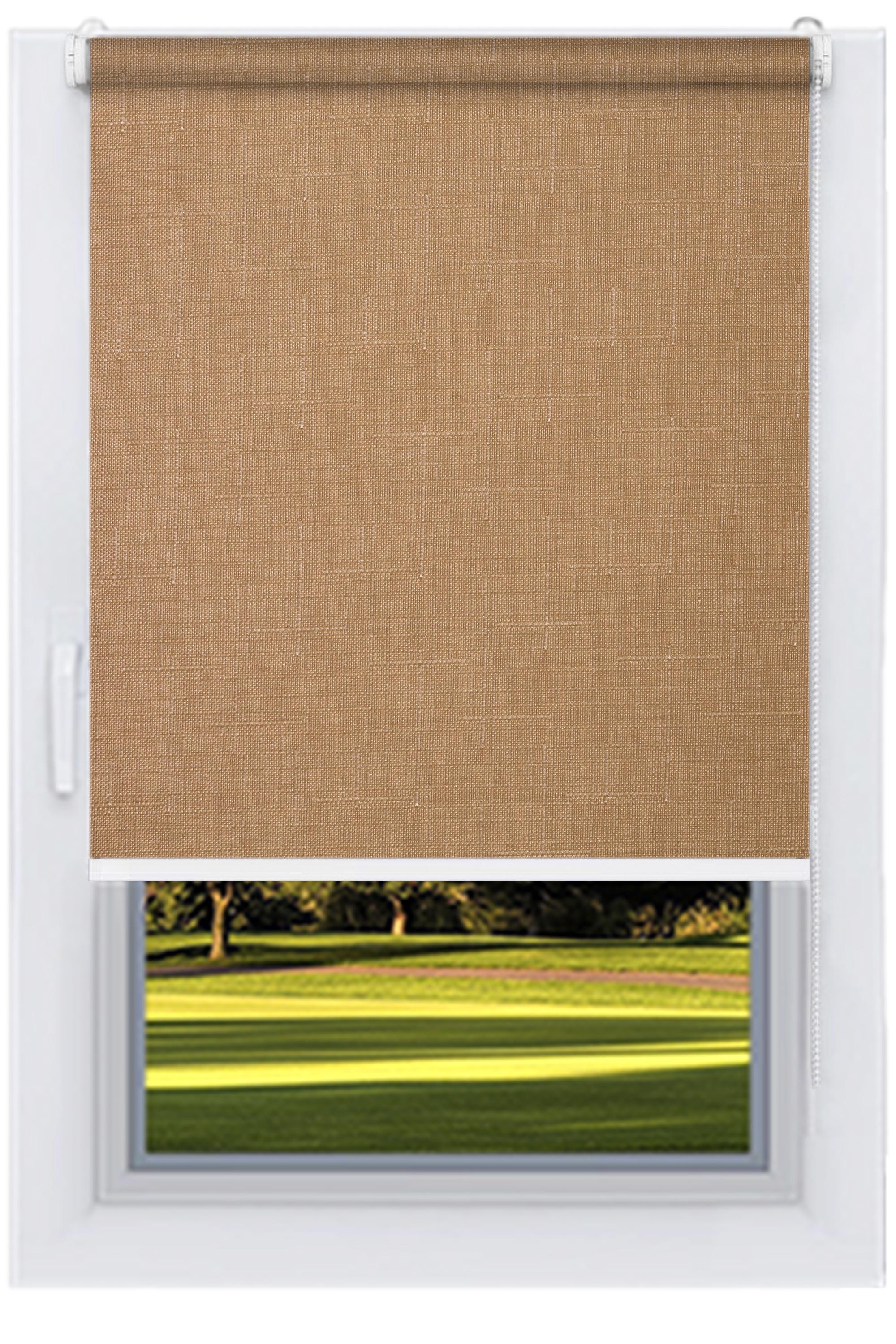 Ролета тканевая Decolux 144х160 см LEN Какао Украина