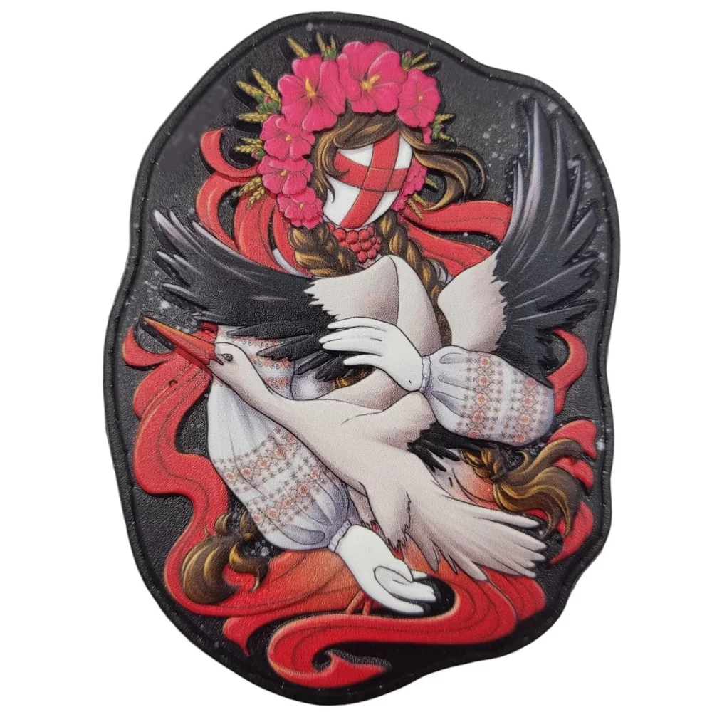 Патч объемный 3D Мотанка ПВХ Красно-черный (07130952)