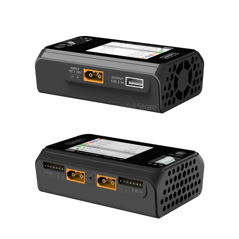 Зарядное устройство ToolkitRC M6D 500W 15A DC с двумя выходами для 1-6S Lipo LiHV Lion NiMh Pb Battery FPV (24685245) - фото 3 Зарядное устройство ToolkitRC M6D 500W 15A DC с двумя выходами для 1-6S Lipo LiHV Lion NiMh Pb Battery FPV (24685245) - фото 3