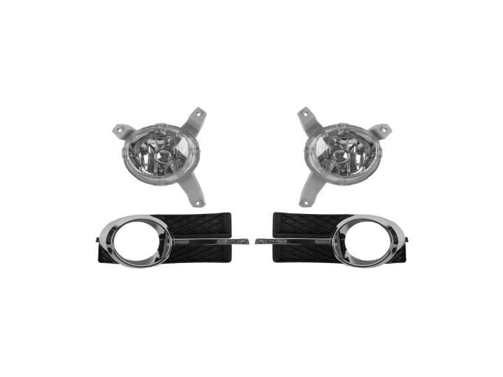Комплект противотуманок Libao для Chevrolet Aveo T250 2005-2011 гг. abs-пластик Черный
