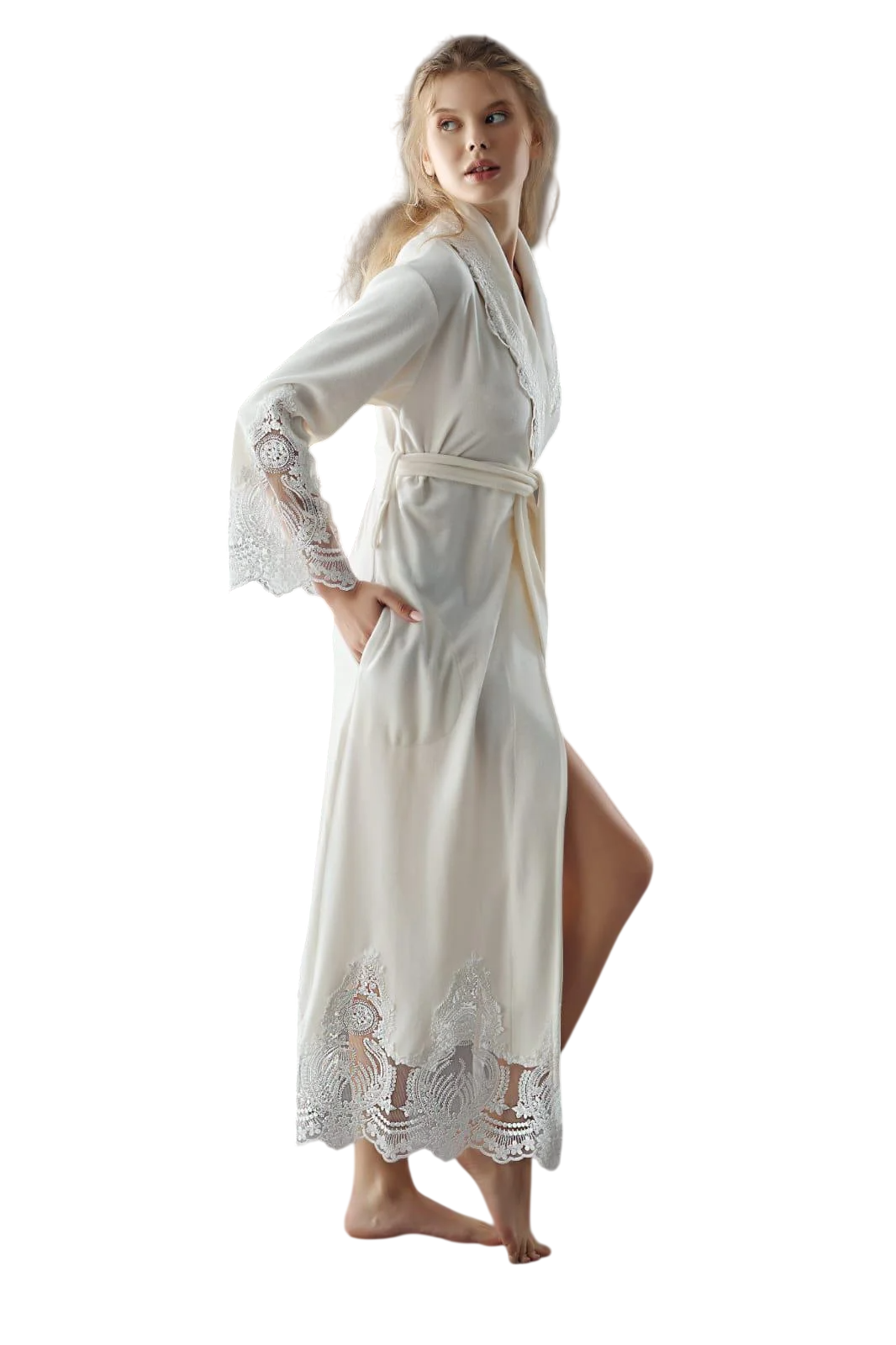Халат женский Nusa ns 0383 L/XL Krem (m019715)