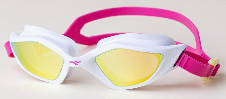 Очки для плавания Aqua Speed ZENITH MIRROR 61444 OFSM универсальные Белый/Фиолетовый (24013891)