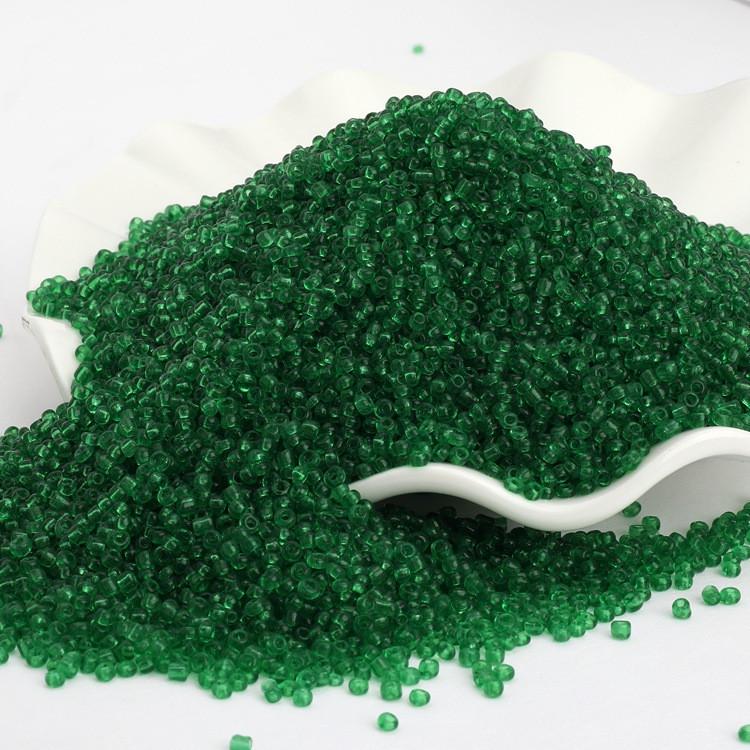 Бисер Прозрачный 2 мм 50 г Зеленый (БР0002п05)