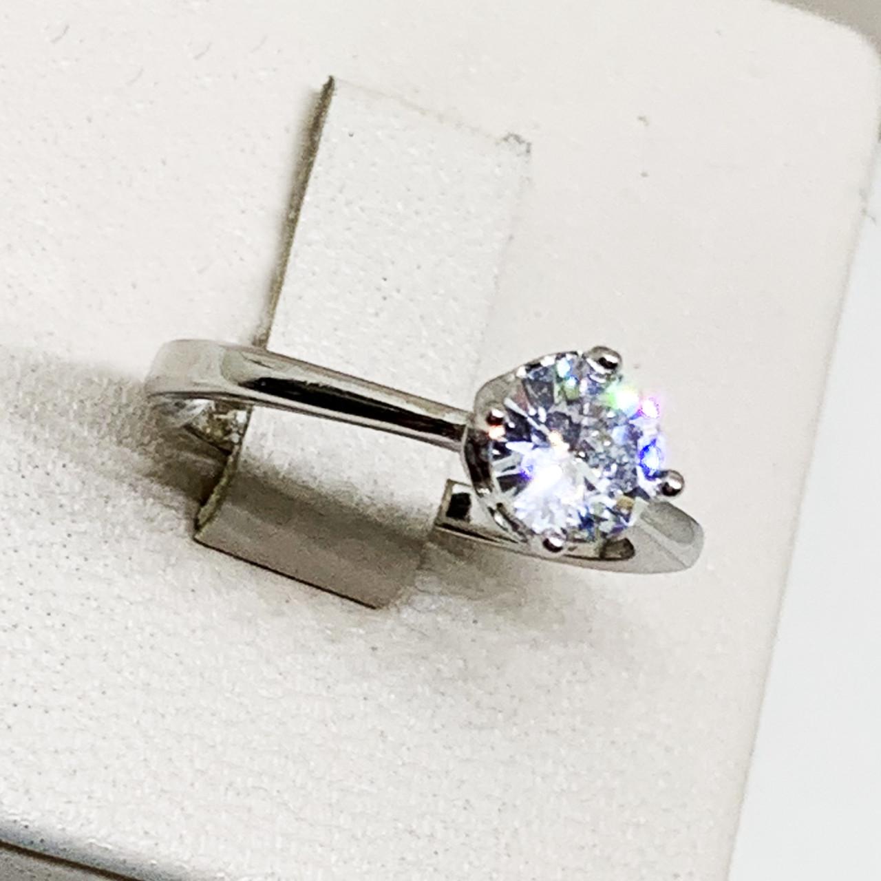 Кольцо серебряное с кубическим цирконием р. 16,5 2,12 г (1716162958)