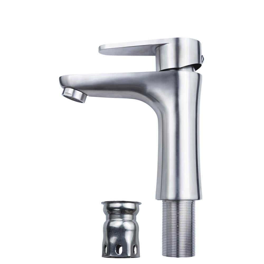 Смеситель для раковины Aquatica HT литой на гайке SS ⌀ 35 (HT-1A171P) Смеситель для раковины Aquatica HT литой на гайке SS ⌀ 35 (HT-1A171P)