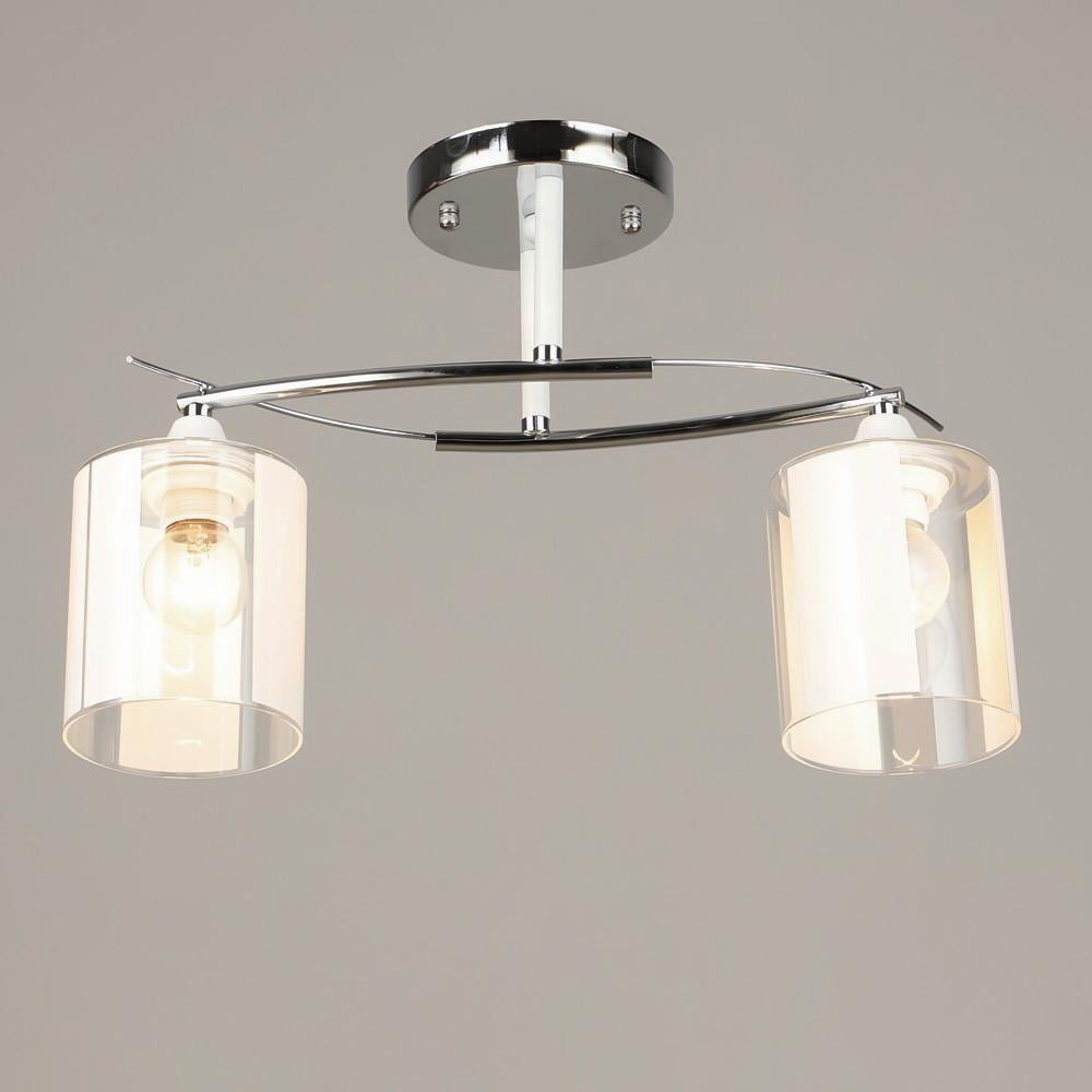 Люстра потолочная Light House SRS-20812/2 Хром/Белый