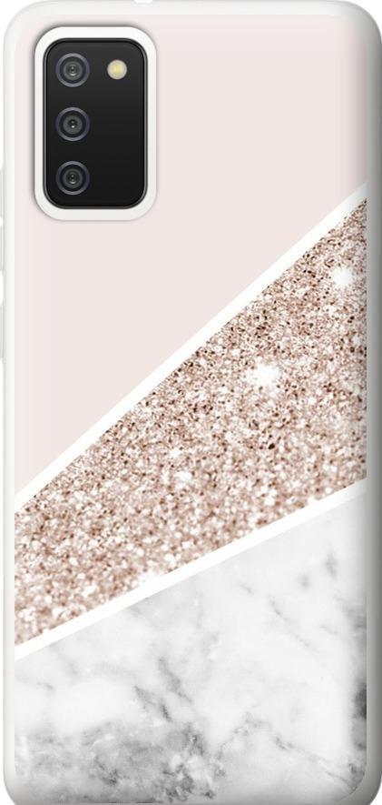 Чехол на Samsung Galaxy A02s A025F Пастельный мрамор (4342u-2203-42517)
