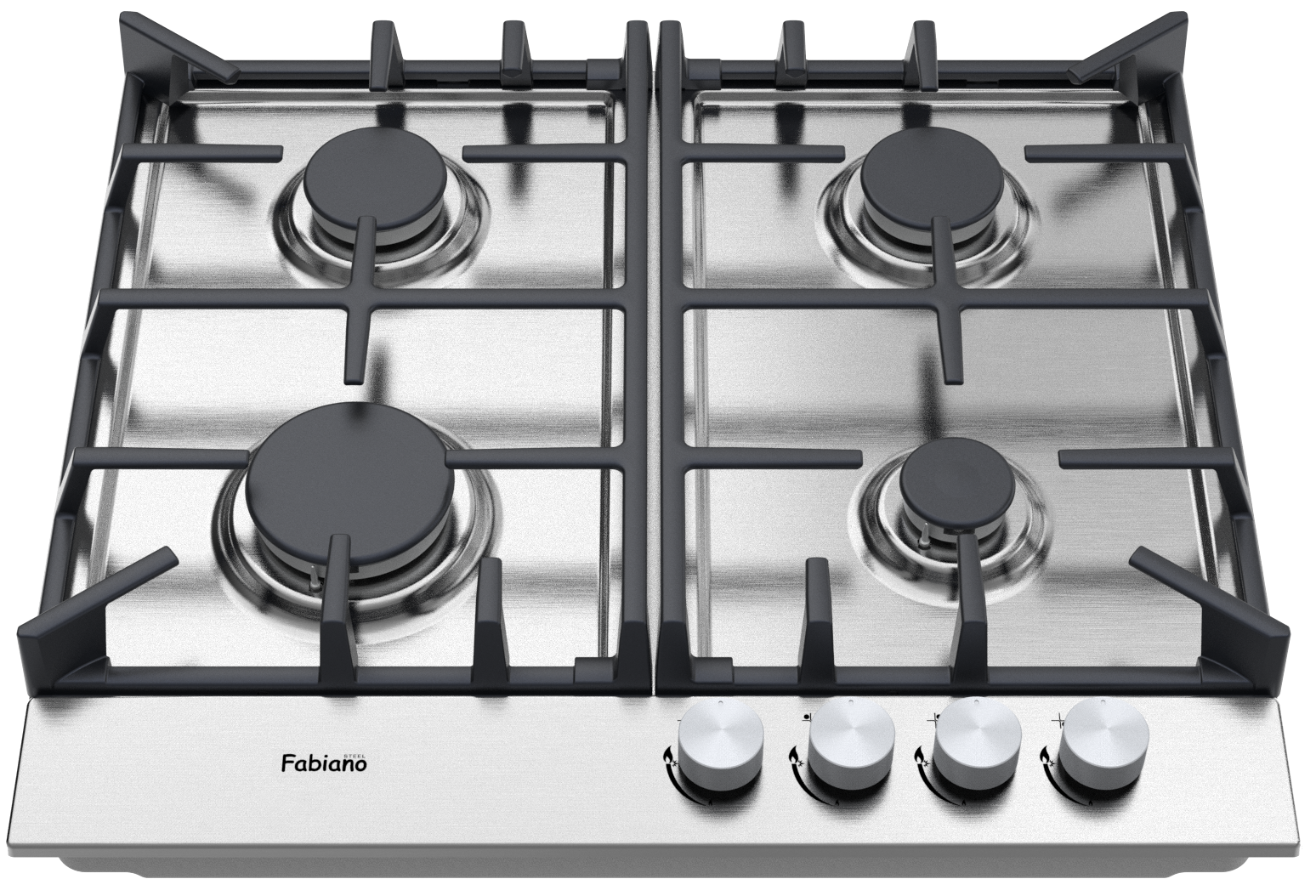 Варильна поверхня газова Fabiano FHG 3744 VGH Inox (8112.406.1467)