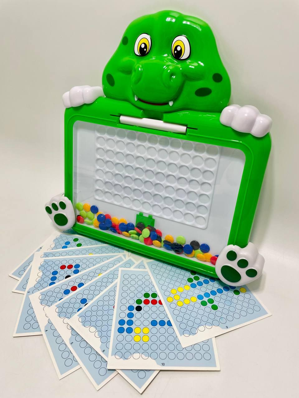 Мозаика W 6503 100 магнитная/стилус/цветные шарики/10 двусторонних карточек с заданиями - фото 3 Мозаика W 6503 100 магнитная/стилус/цветные шарики/10 двусторонних карточек с заданиями - фото 3