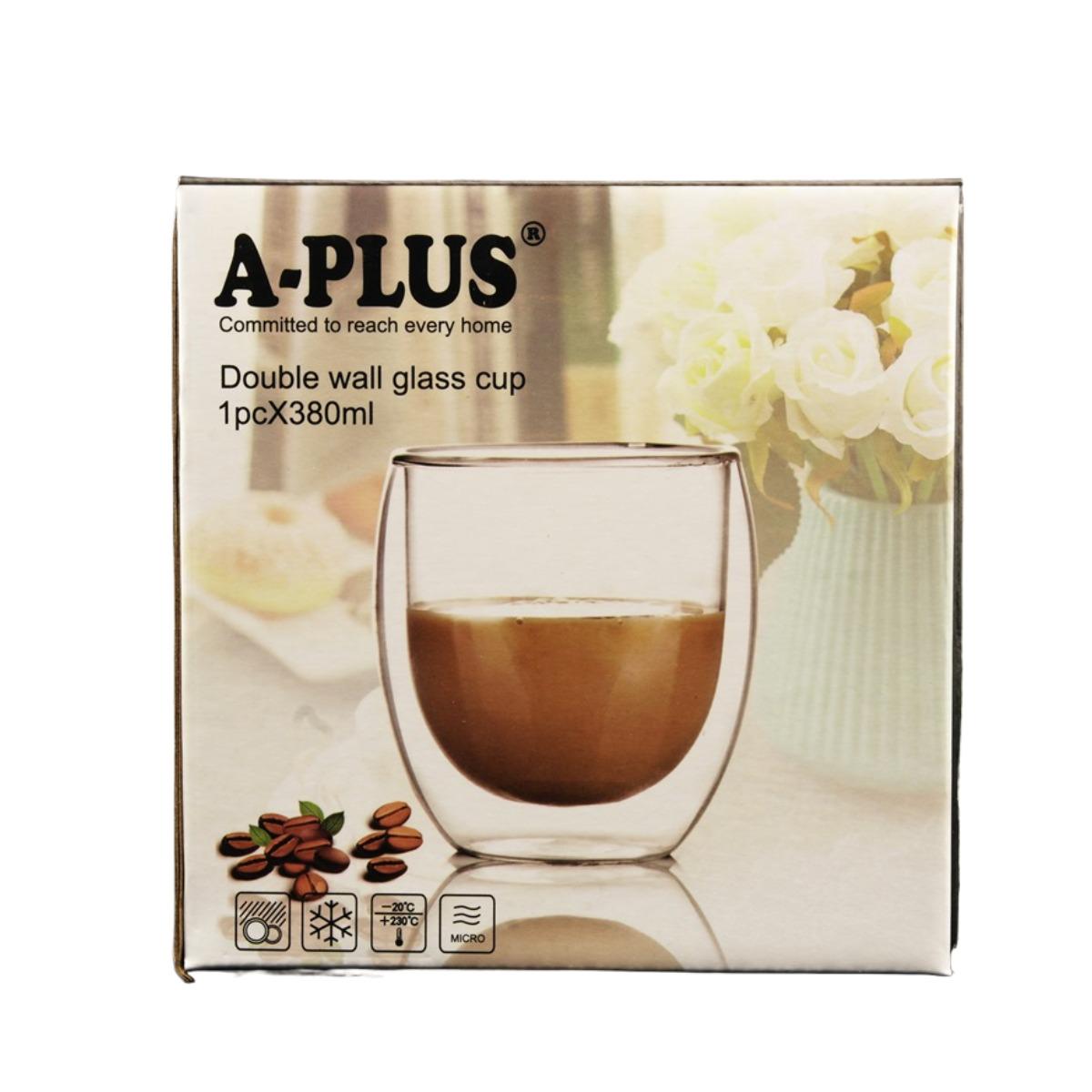 Стакан для капучино A-Plus 380 мл (7001 GB) - фото 4 Стакан для капучино A-Plus 380 мл (7001 GB) - фото 4