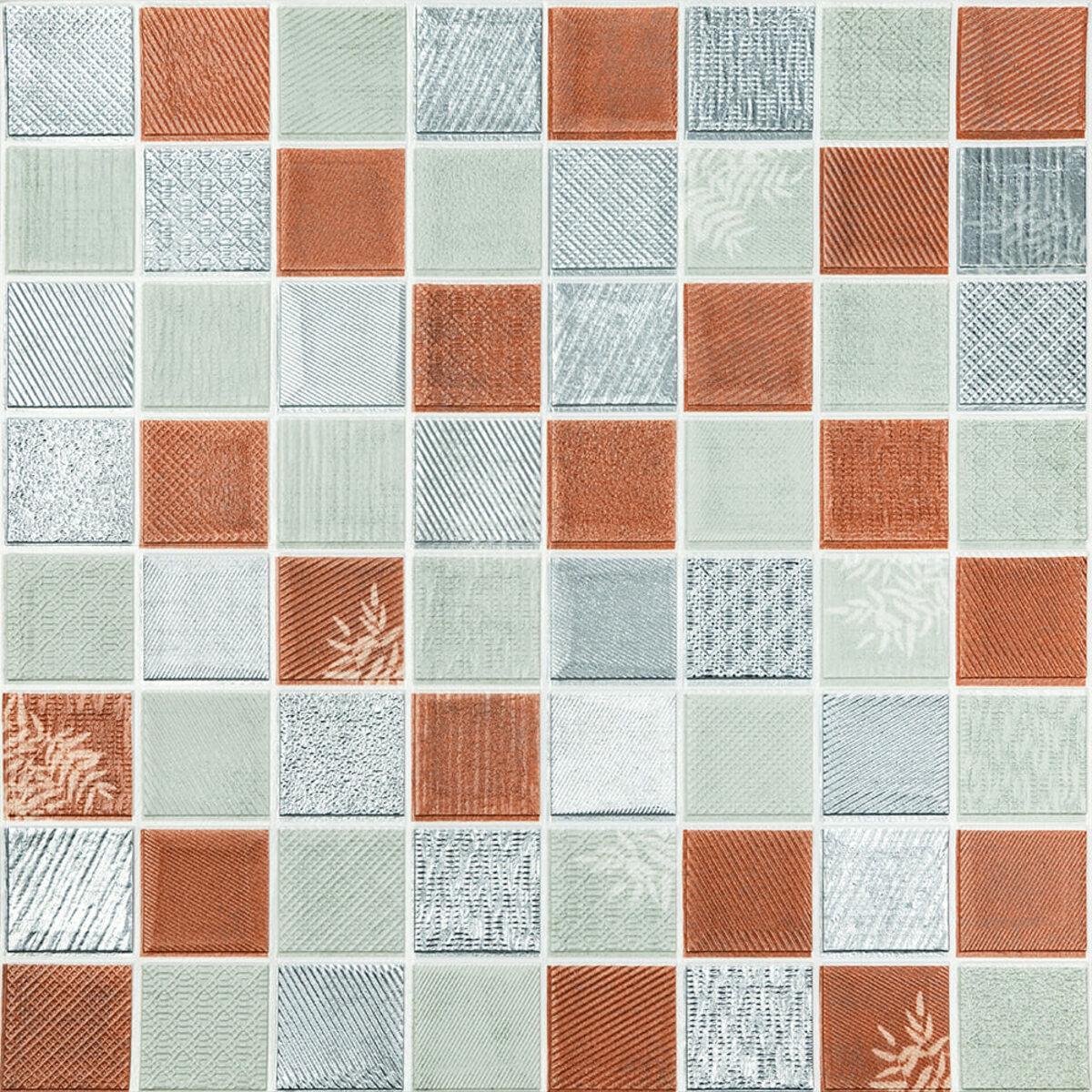 3D-панель стеновая 700х700х4 мм мозаика D Коричневый (SW-00002012)