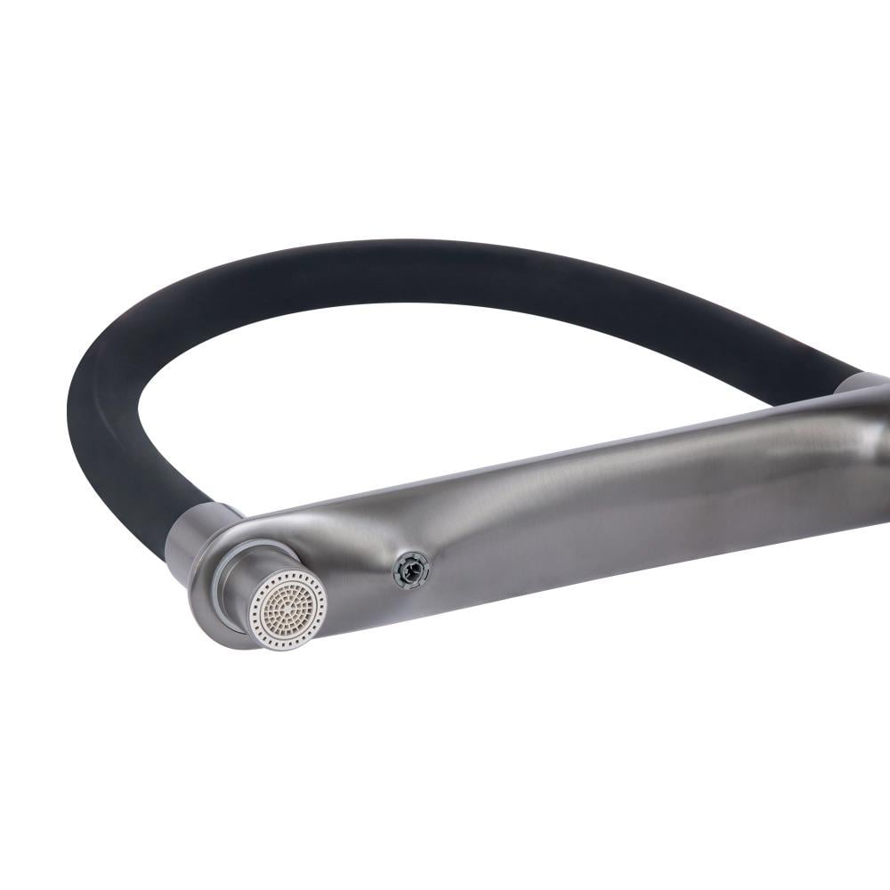 Смеситель для кухни Qtap Vlasta QTVLA364GMB45649 с гибким изливом и подключением к фильтру Черный (QTVLA364GMB45649) - фото 8