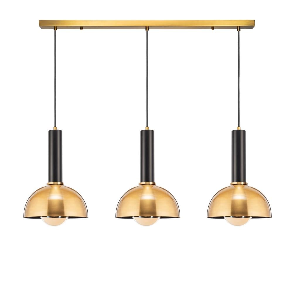 Подвесы на планке Demilune Tube Line Black/Gold (PL-T0004-3/B-GOLD)