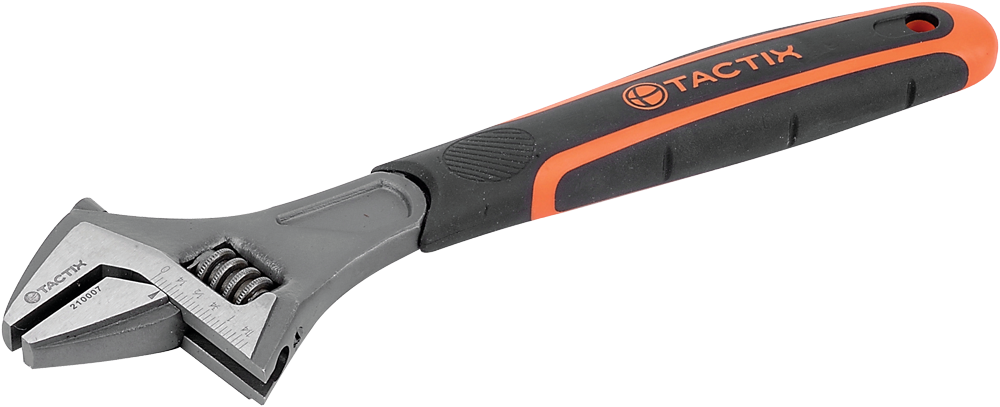 Ключ разводной Tactix 150 мм прорезиненная сталь Cr-V (INSKLKLRZ150000RT0)