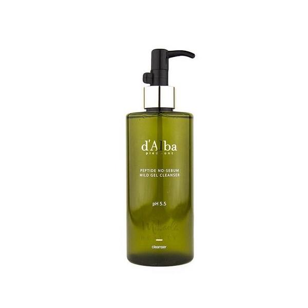 Гель d'Alba Peptide No Sebum Mild Gel Cleanser очищающий 300 мл