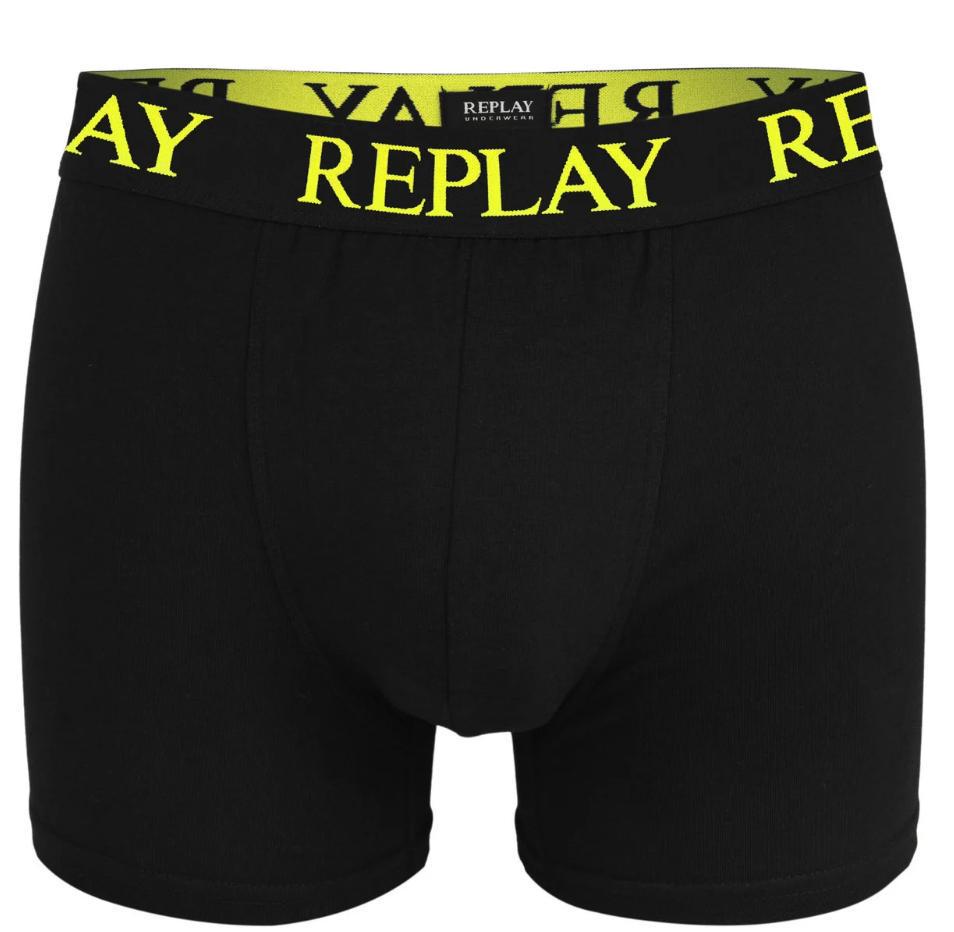 Трусы боксеры мужские анатомические Replay 2 шт. XXL Черный/Желтый (102651844) - фото 4