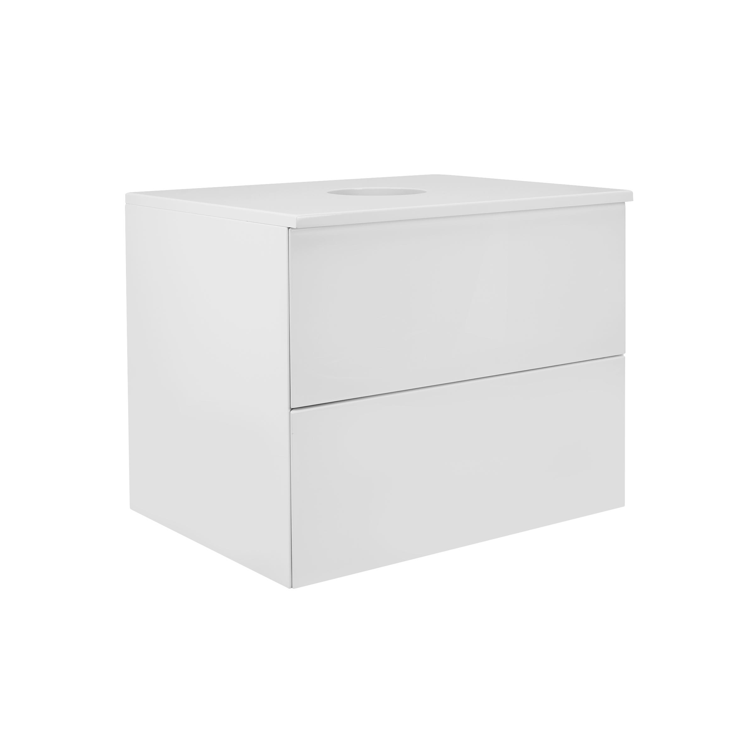 Тумба под умывальник подвесная Q-tap Tern QT1779TPL601W 60x48x47 см Белый (96912)