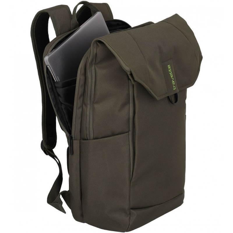 Городской рюкзак для ноутбука Travelite Pathway 15" 24 л Fold Olive (TL096413-86) - фото 4