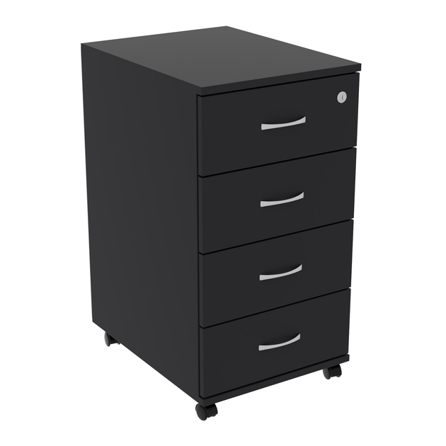 Тумба офісна Континент ТМ-1 40х52х75 см Антрацитовий (27319053)