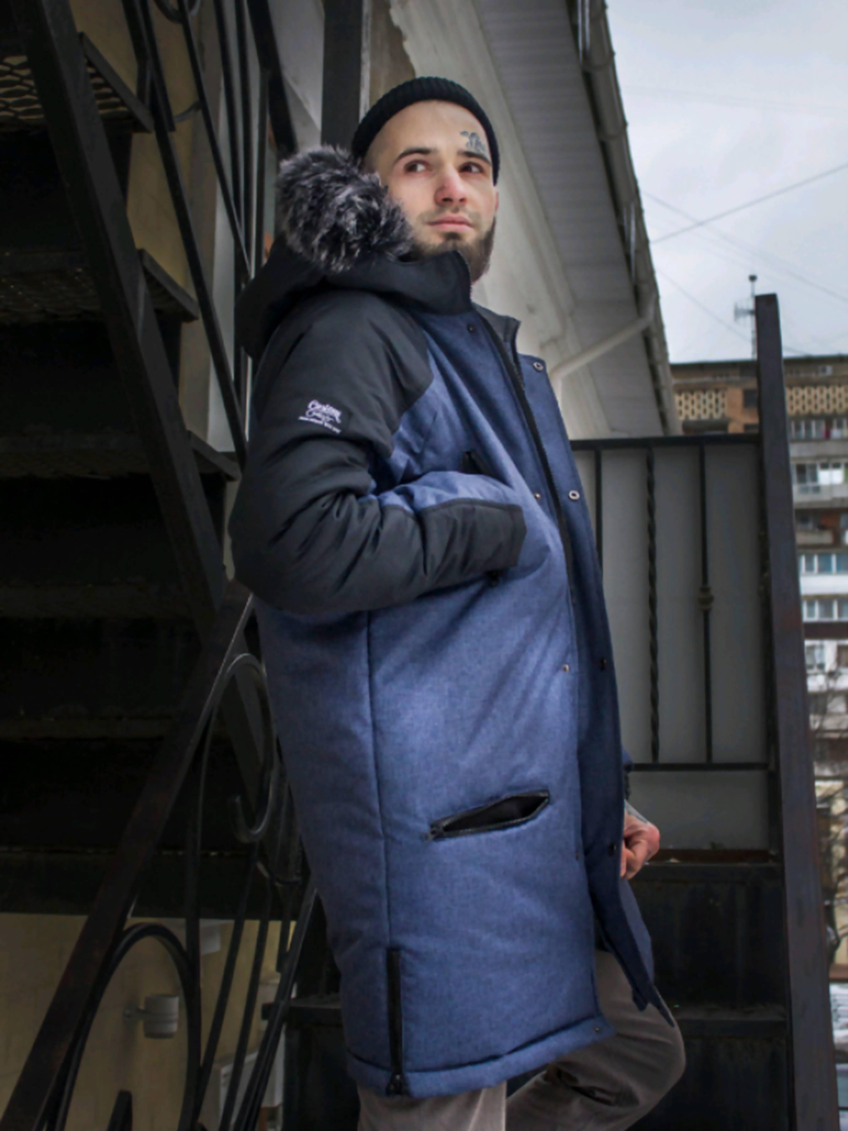 Парка Custom Wear Long Winter L Navy/Black (1091352) - фото 5