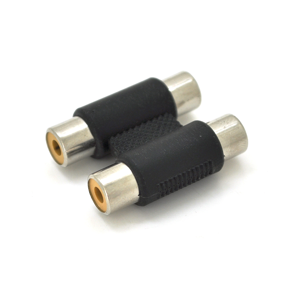 Сплиттер аудио VOLTRONIC 100 Вт 2xRCA мама/2xRCA мама пластик Черный (YUT_V2263)