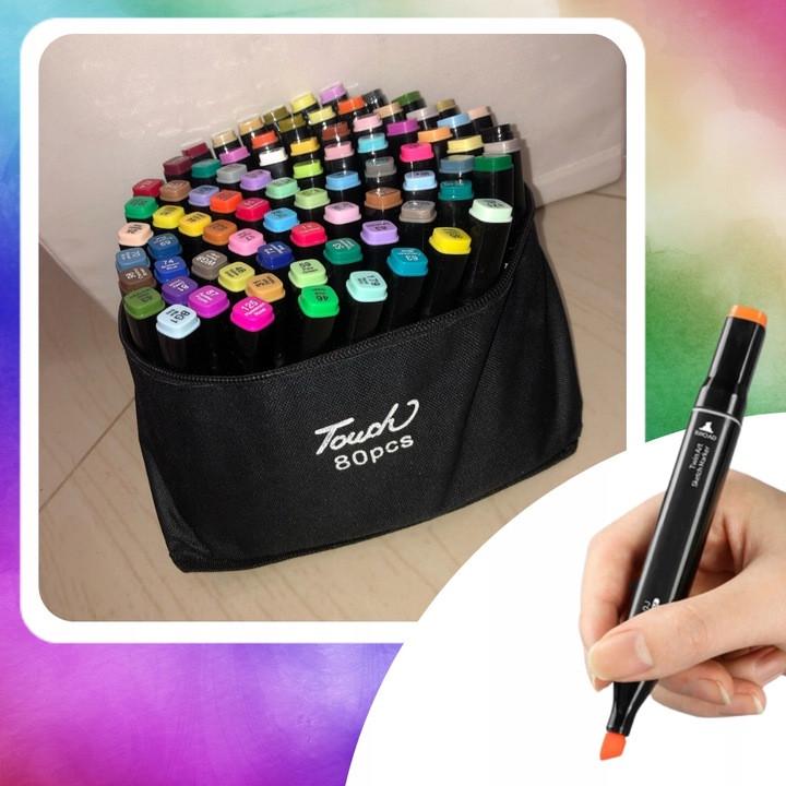 Набор маркеров в органайзере двусторонние спиртовые 80 шт. - фото 3