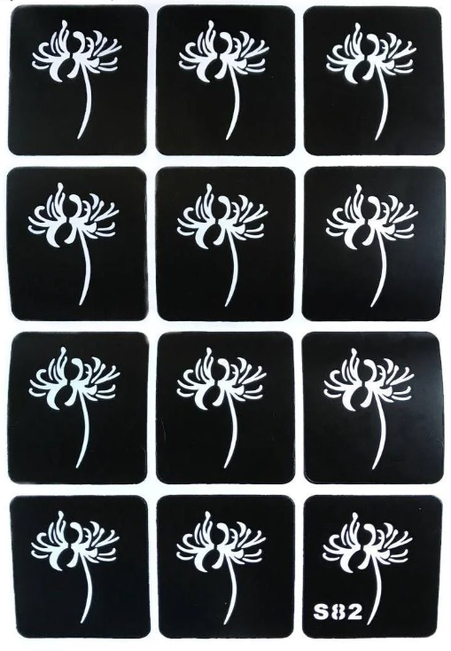 Набір трафаретів для тату S82 (2257369005)