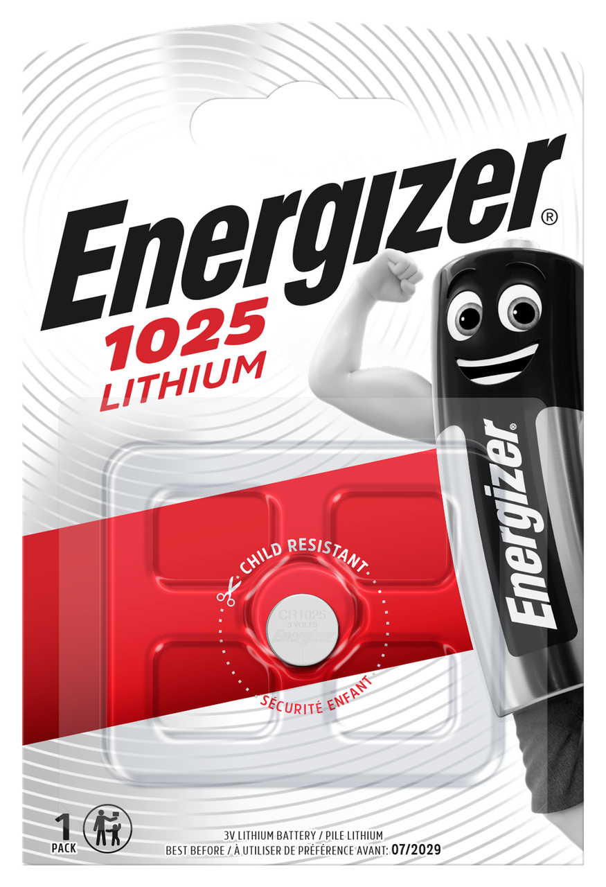 Батарейка Energizer CR1025 Lithium 1 шт. (1459997455) - фото 1