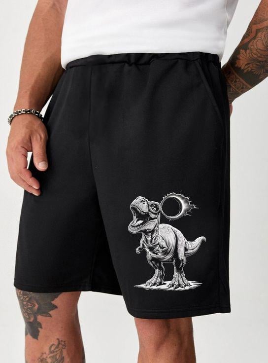 Шорти 67-052 з ДТФ-друком XL Чорний (31972) Шорти 67-052 з ДТФ-друком XL Чорний (31972)