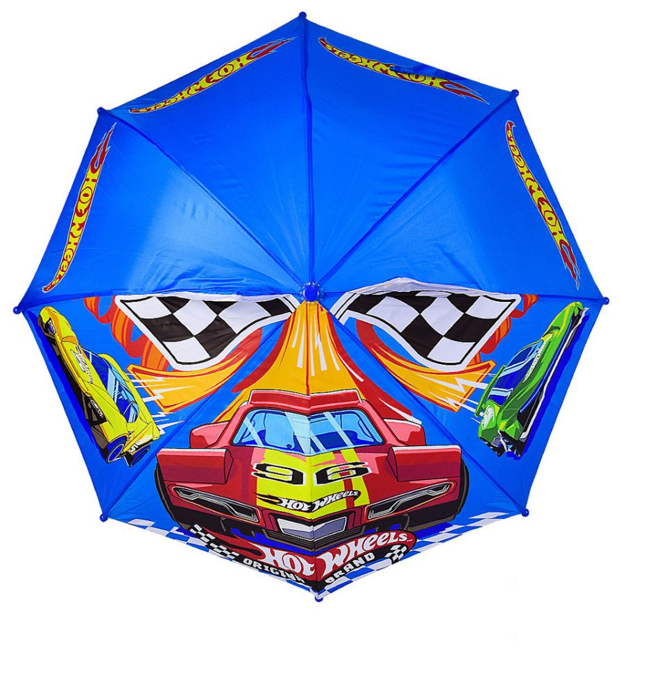 Зонтик детский Hot Wheels d 70 см Синий (1-6-PL8207)