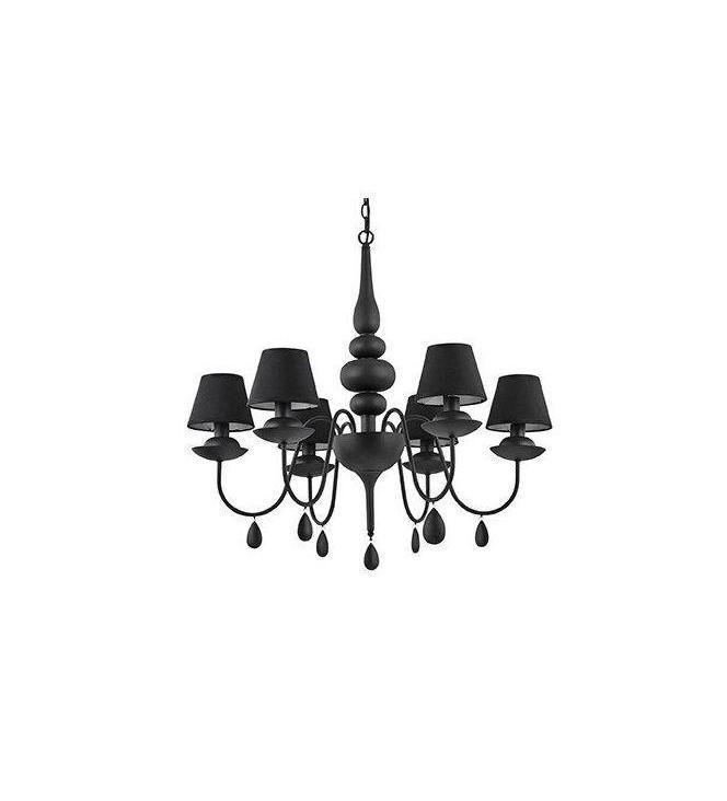 Люстра Ideal Lux Blanche Sp6 Nero (111872) Люстра Ideal Lux Blanche Sp6 Nero (111872)