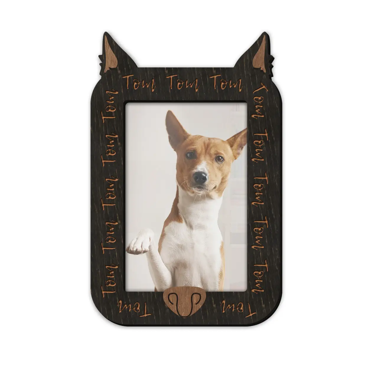 Фоторамка с носом собаки на 1 фото Черный (pet_4x6-3) - фото 1 Фоторамка с носом собаки на 1 фото Черный (pet_4x6-3) - фото 1