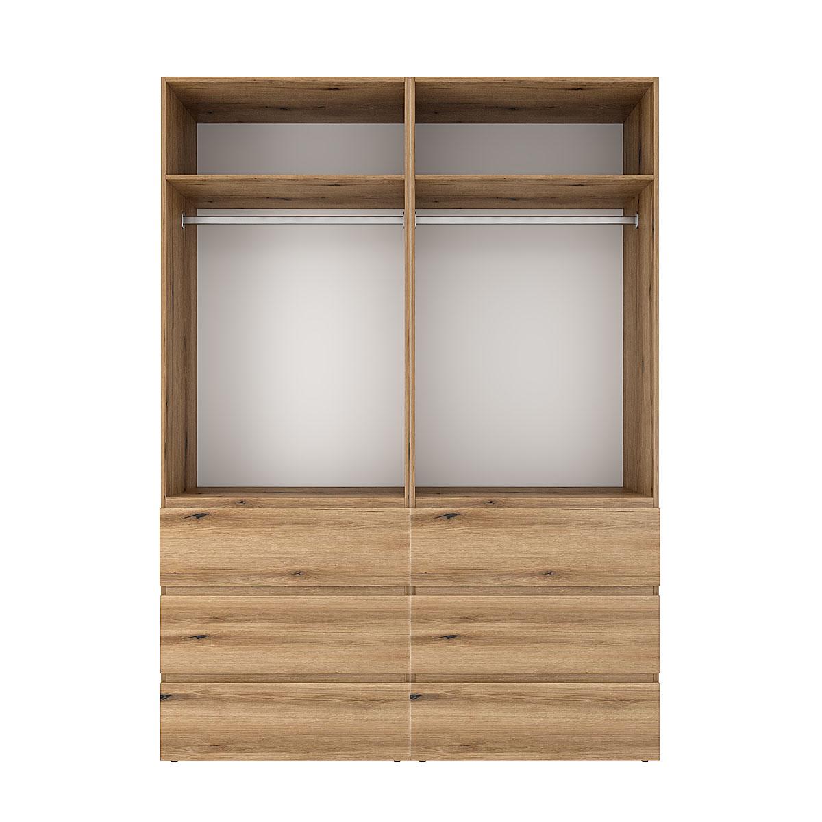 Шафа розпашна комбінована ART IN HEAD №10 Light 1600x500x2200 мм Дуб Евок прибережний (GALTK01010000000) - фото 2 Шафа розпашна комбінована ART IN HEAD №10 Light 1600x500x2200 мм Дуб Евок прибережний (GALTK01010000000) - фото 2