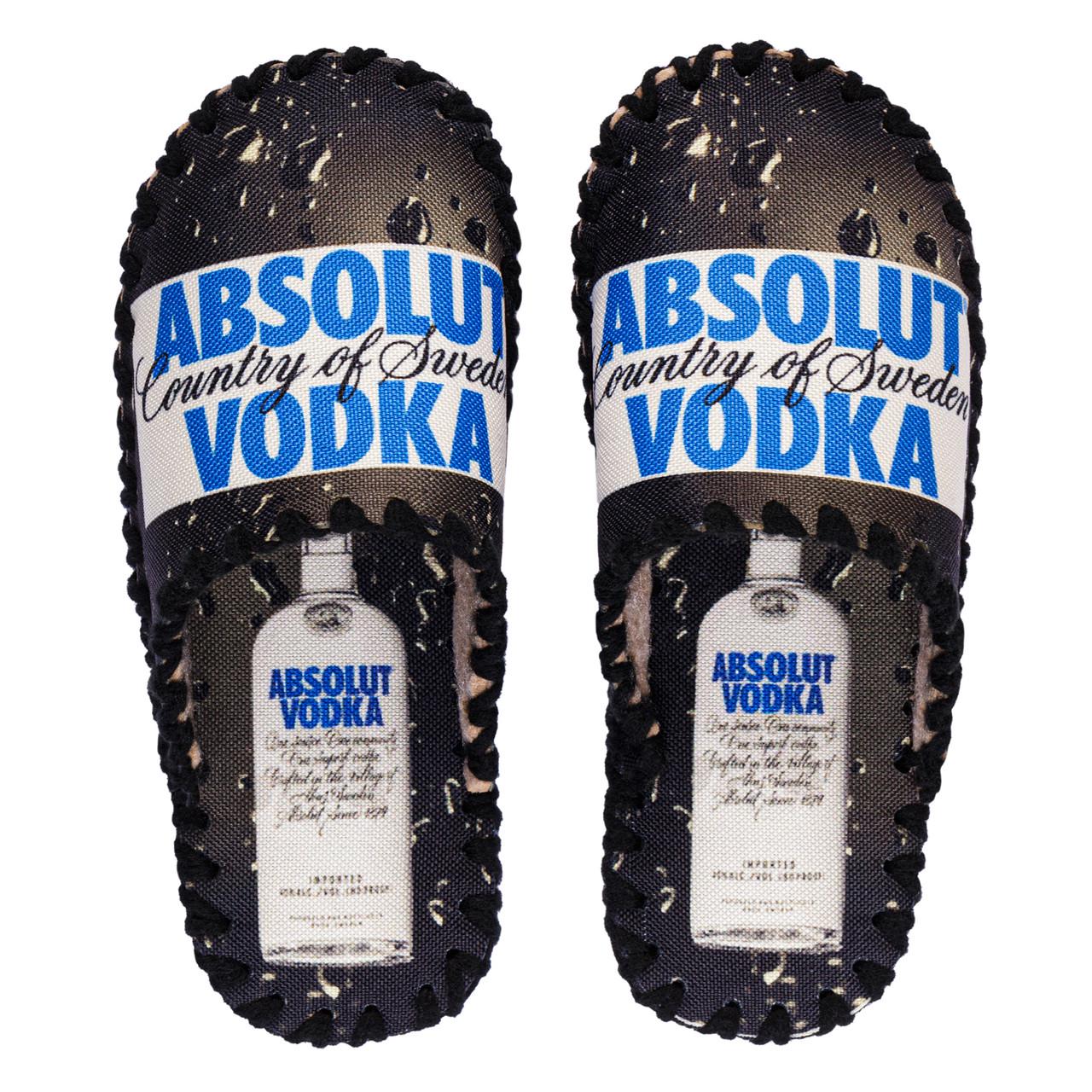 Тапочки мужские с закрытым носком Absolut Vodka р. 44/45 (фф124)