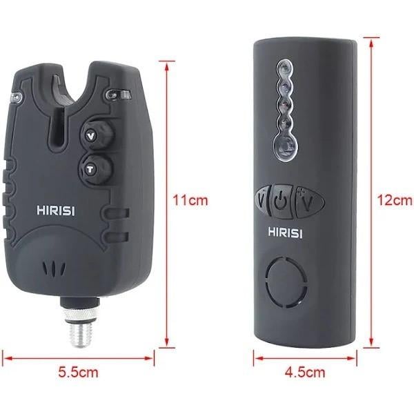 Комплект сигнализаторов поклевки Hirisi SQ-3 с пейджером и свингеры в кейсе (2703637468) - фото 4 Комплект сигнализаторов поклевки Hirisi SQ-3 с пейджером и свингеры в кейсе (2703637468) - фото 4