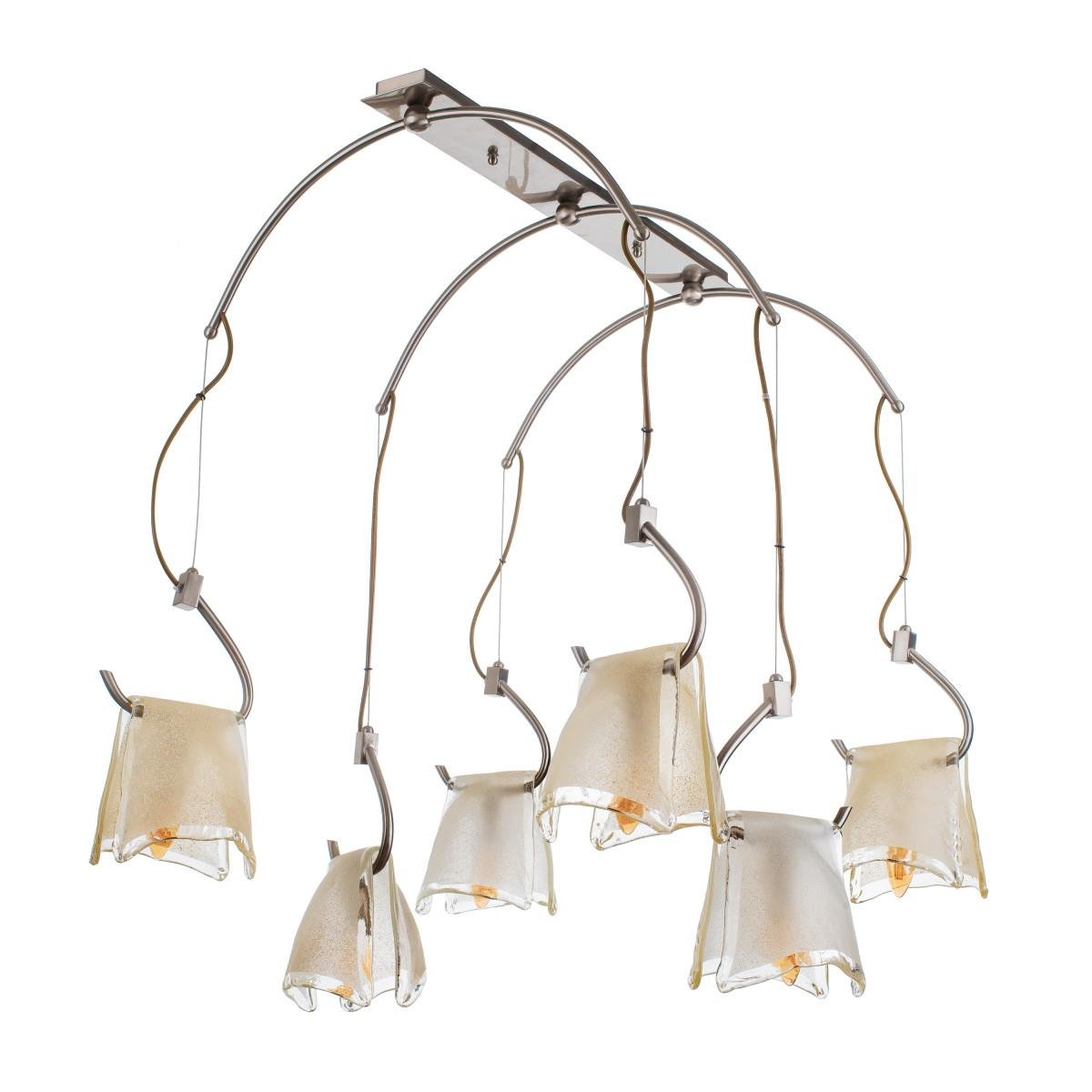 Люстра стельова підвіс на 6 плафонів лофт Brille BR-180S/6/1012020406