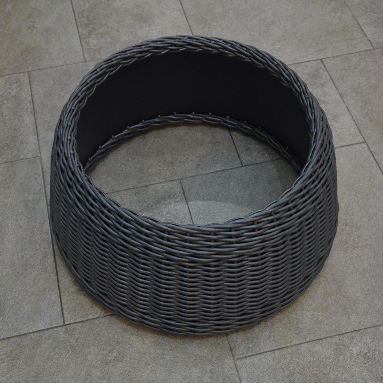 Подставка-юбка под елку плетеная из искусственного ротанга/ручной работы L Графитовый (23115876) - фото 2 Подставка-юбка под елку плетеная из искусственного ротанга/ручной работы L Графитовый (23115876) - фото 2