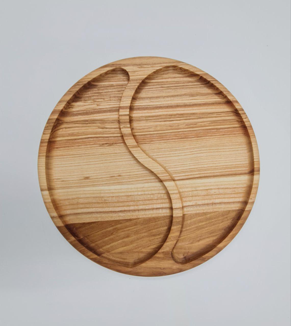 Менажниця з дерева ручної роботи для фруктів d 30 см (IN32)