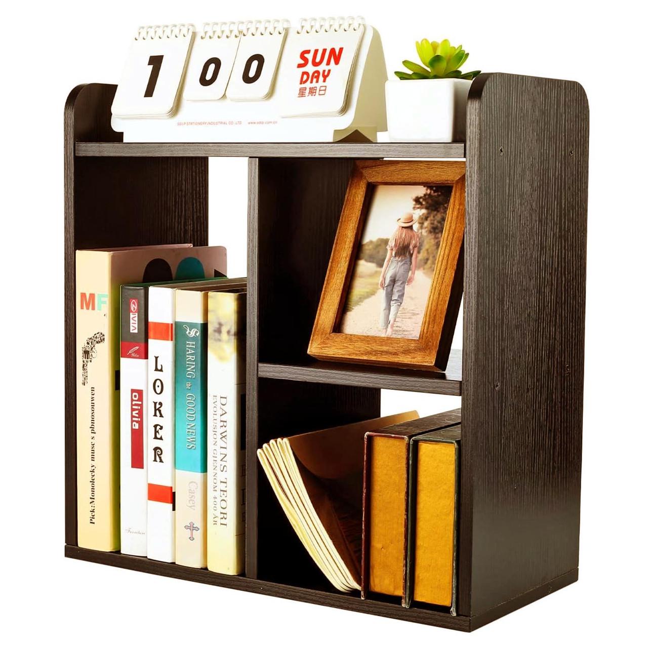 Полка книжная настольная из дерева Бокери Мокко (КПА-018910)