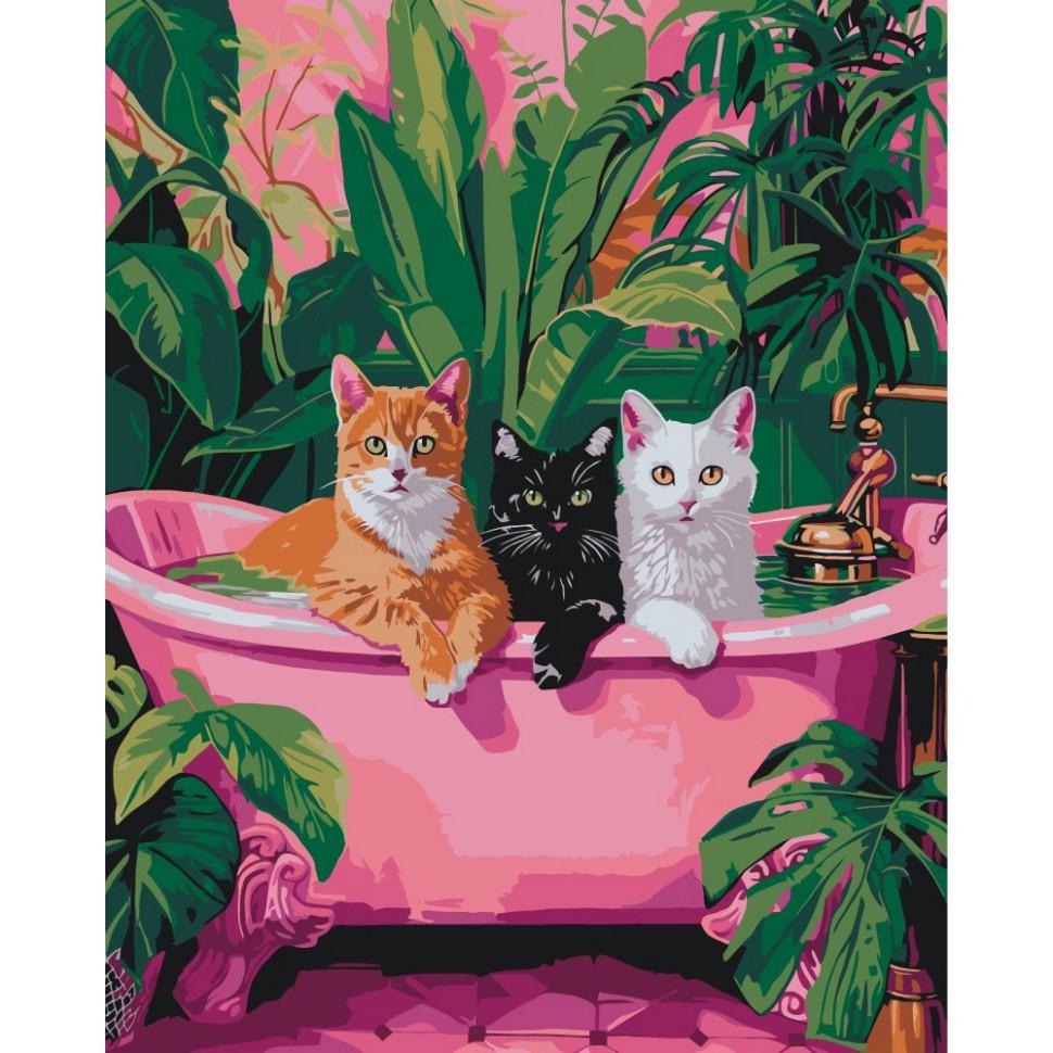 Картина за номерами ART CRAFT Коти у ванній 11692-AC 40x50 см (RLT52846)