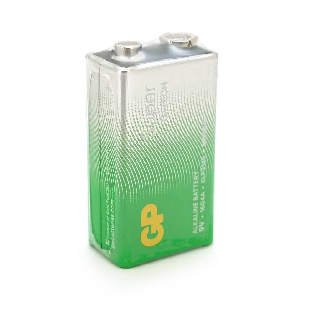 Батарейка лужна GP SUPER ALKALINE 1604AEB-5S1 9V крона 6LF22 10 у вакуумному впакуванні 1 шт. (28046)