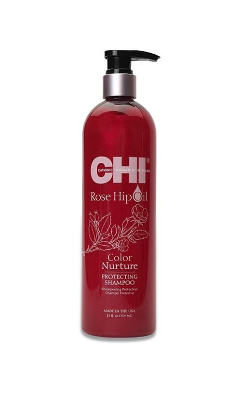 Шампунь для фарбованого волосся CHI Rose Hip Oil Color Nurture Protecting (30765)